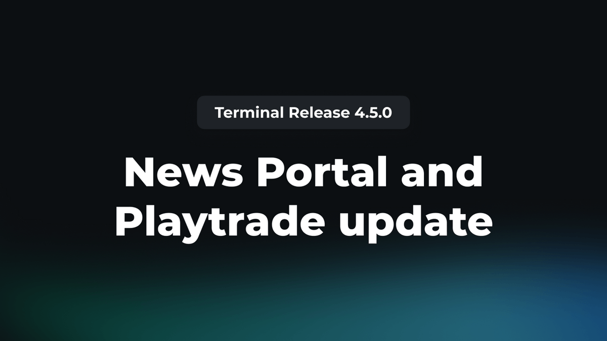 News Portal and Playtrade Update