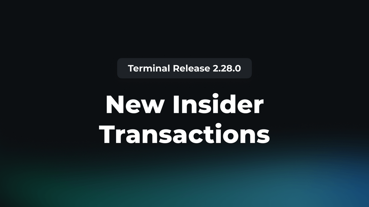 New Insider Transactions