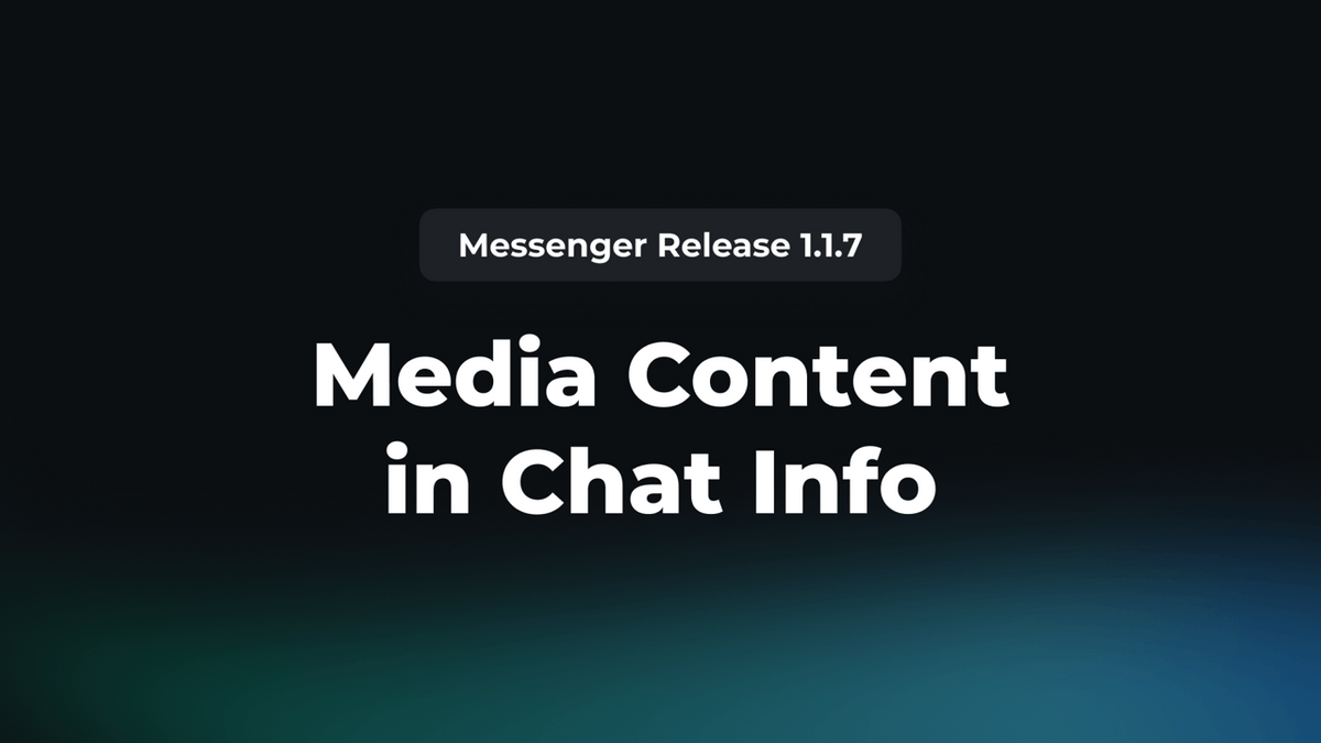 Media Content in Chat Info