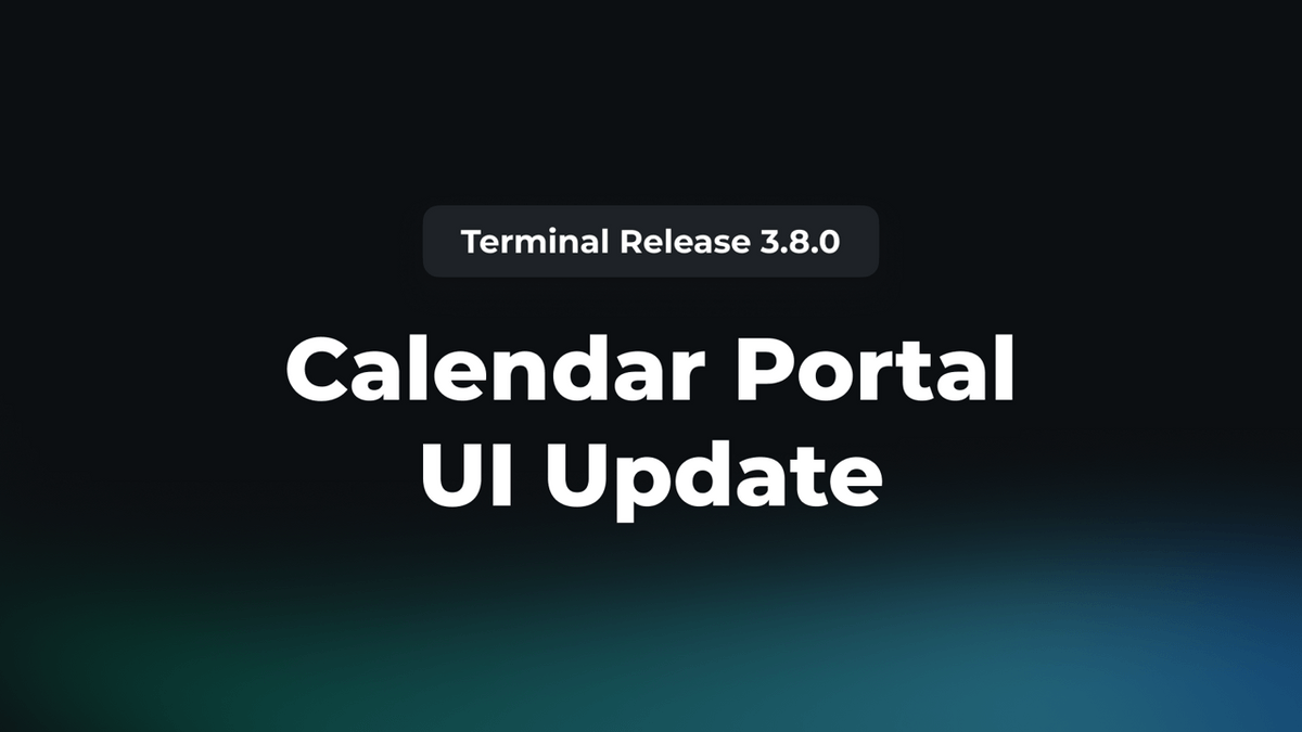 Calendar Portal UI Update