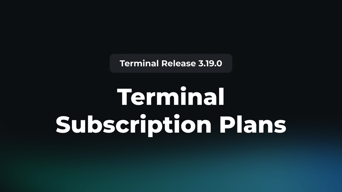 Terminal Subscription plans