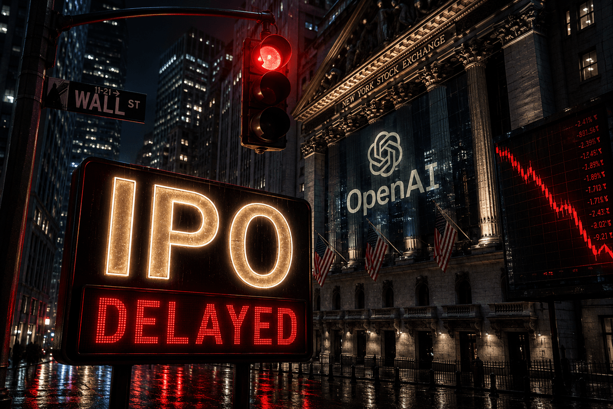 OpenAI Delays Its IPO — What a $3.6T AI Wave Pause Means for Traders