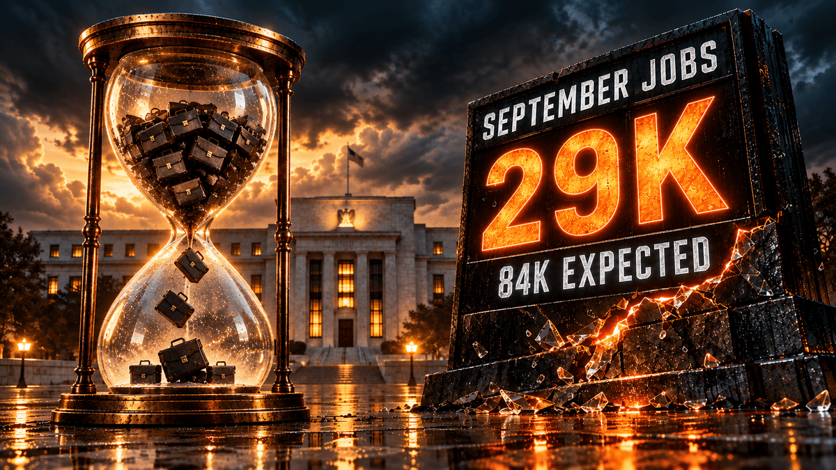 September Jobs: 29K vs 84K Expected. Fed Hike Still On?